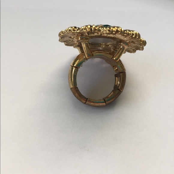 Betsey Johnson Teal Mermaid Stretch Ring - Picture 4 of 16